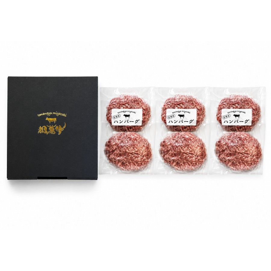 【都萬牛】ハンバーグ　120g×2個　各3パック(計6個）