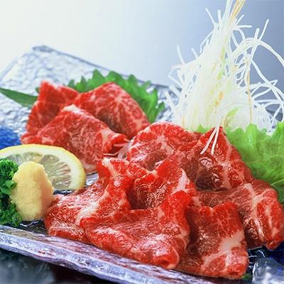 ふるさと納税 御船町 特撰馬刺し 300g　馬刺し醤油1本(150ml)付き