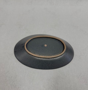 「鹿追焼」黒釉楕円皿3枚セット 【ふるさと納税 人気 おすすめ ランキング 鹿追焼 焼き物 陶芸品 陶器 インテリア 食器 北海道 鹿追町 送料無料】 SKU009