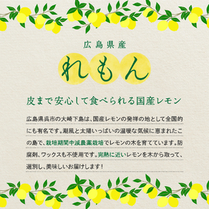 【2025年11月～発送】上神農園 の 広島県産 レモン 約1kg ku011-037-25