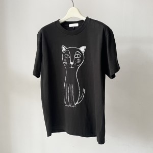 CAT T-SHIRT【Lサイズ／SMOKE BLACK】 [h125]