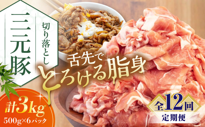 
                  【全12回定期便】平田牧場 切り落とし 3kg (500g×6P) 《喜茂別町》【平田牧場】 肉 豚肉 生姜焼き 小分け 冷凍 冷凍配送 定期便 定期 北海道 平田牧場 三元豚 [AJAP041] 360000 360000円 36万円
                