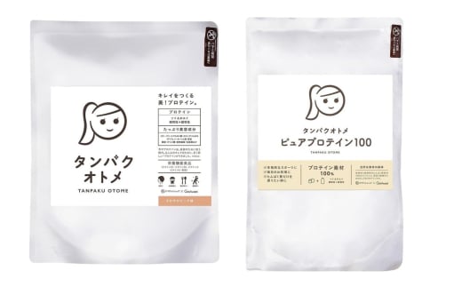 プロテイン タンパクオトメ 2袋 さわやかピーチ × ピュアプロテイン100 | プロテイン ソイプロテイン ホエイプロテイン 女性 プロテイン 美容 プロテイン プロテインシェイカー プロテイン サプリメント タマチャンショップ 大分県 中津市