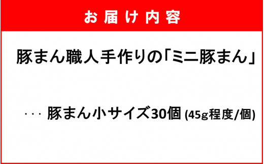 豚まん職人手作りの「ミニ豚まん24個」_1489R