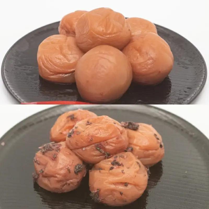 紀州南高梅5種食べ比べセット　村っ子梅（塩分約８％）・梅フレッシュ（塩分約５％）・しそ漬梅（塩分11％）・かつお梅（塩分9％）・白干梅（塩分17％）　各400ｇ  / 田辺市 紀州南高梅 南高梅 梅干