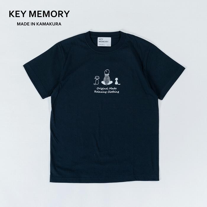 【ふるさと納税】《1》TIMEイラストTシャツNAVY 【KEYMEMORY鎌倉】 | ふるさと 納税 楽天ふるさと 神奈川 ファッション ブランド 鎌倉 服 洋服 レディース メンズ 女性 男性 ナチュラル シンプル 可愛い かわいい おしゃれ 有名 人気 おすすめ