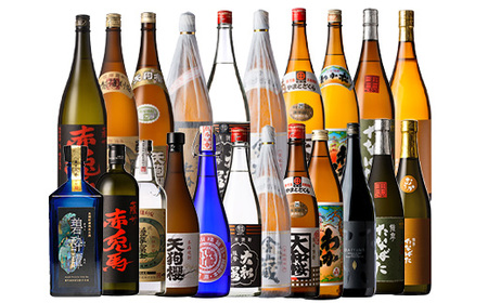 いちき串木野市の7蔵元 本格芋焼酎 飲み比べ 合計12種33本 詰合せ セット ！ 濵田酒造 若松酒造 白石酒造 田崎酒造 大和桜酒造  一升瓶 20本 四合瓶 9本 五合瓶 4本 おすすめ おいしい