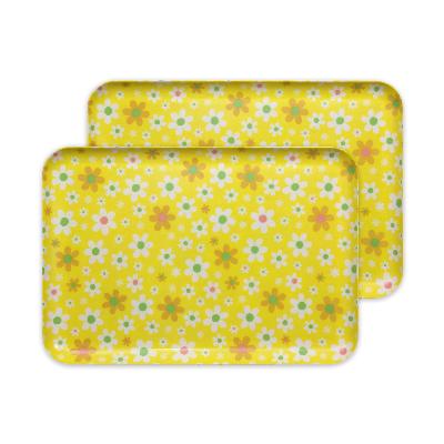 ふるさと納税 海南市 和歌山県海南市 STランチョントレー L 39cm マーチ イエロー 2枚セット 食洗機対応のトレー