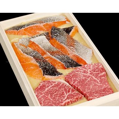 ふるさと納税 大津市 琵琶マス(約70g×5切れ)と近江牛西京味噌漬け(約90g×2切れ)セット |  | 01
