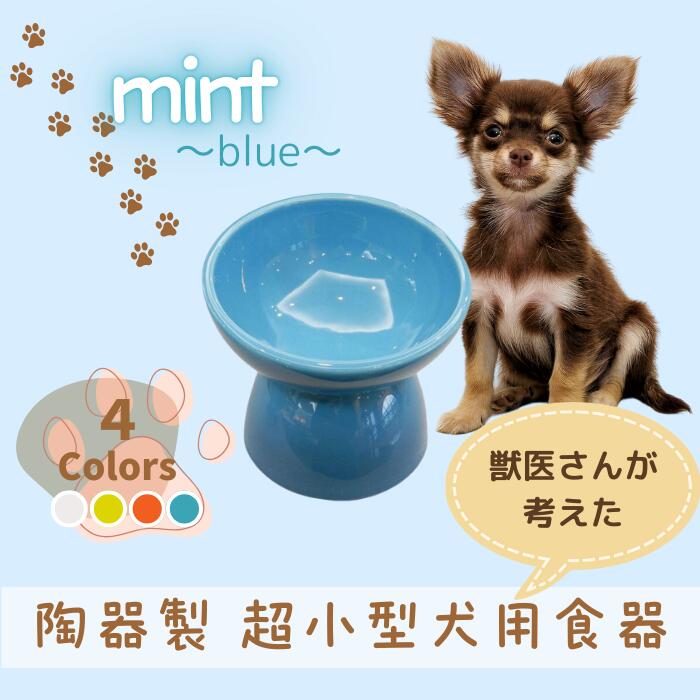 【ふるさと納税】 ペット用食器 『 超小型犬用食器 ミント ブルー 』 (スケーター株式会社) フードボウル 犬用食器 ペット用 犬 食器 餌 餌入れ えさ入れ ペットフード入れ 小型犬 マット付 536229 奈良県 奈良市 なら 9-057
