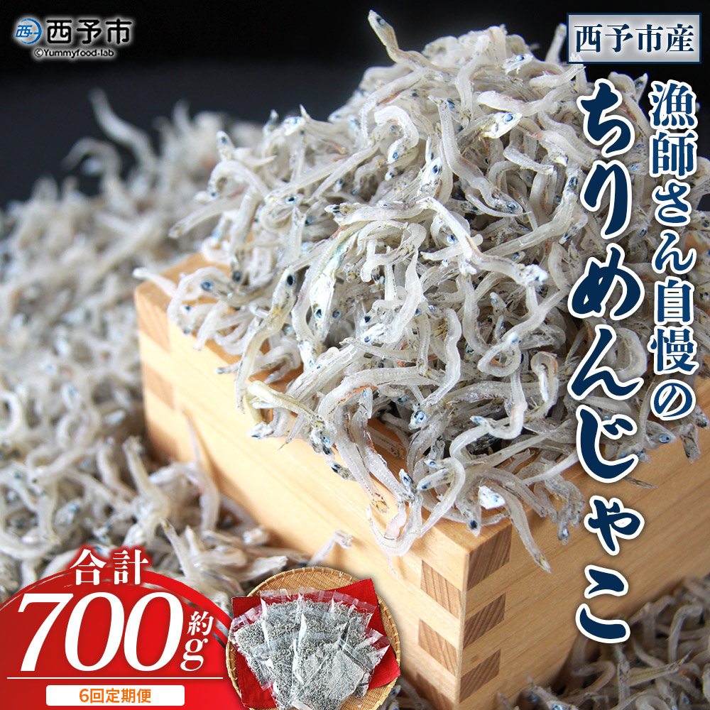 ＜【6回定期便】漁師さん自慢のちりめんじゃこ 合計700g（70g×10パック）＞ しらす シラス おじゃこ お魚 おさかな 小魚 魚介類 乾燥 海の幸 海鮮 小分け 個包装 おすそ分け 国産 産地直