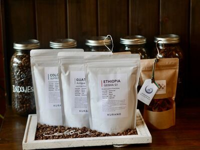 【豆】KURANO coffee 自家焙煎 コーヒー マイスター こだわり コーヒー 200g×3種 と ワッフル ラスク 2袋 | コーヒー 豆 粉 焙煎 ワッフルラスク ご褒美 ギフト 贈り物 飲