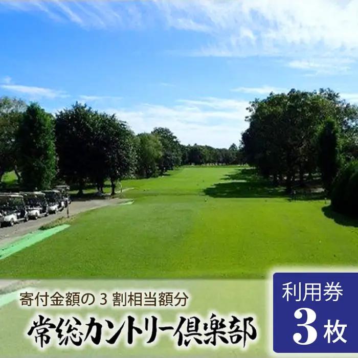 常総カントリー倶楽部利用券3000円分（寄付金額の3割相当額分） ／ ゴルフ golf GOLF ごるふ ゴルフ場 チケット ちけっと 体験 プレー券 利用券 ゴルフ場利用券 都心から車で45分 アクセス抜群 好立地 茨城県 No.061