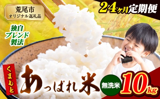 【24ヶ月定期便】熊本県産 くまもとあっぱれ米 ブレンド米 10kg 熊本県産 ふるさと納税 無洗米 精米 米 こめ ふるさとのうぜい コメ お米 おこめ《お申込み翌月から出荷》