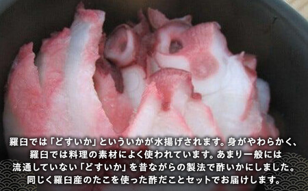 やわらか酢いか・酢だこセット 生産者 支援 応援