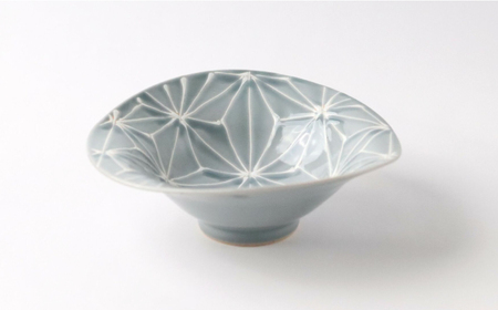 【波佐見焼】ホワイトライン 変形鉢 3枚セット【翔芳窯】[FE308]