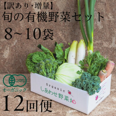 【ふるさと納税】【毎月定期便】しあわせ野菜畑のシェフMセット　(訳あり規格外の有機野菜を一部使用)全12回【配送不可地域：離島・北海道・沖縄県・四国・九州】【4066015】