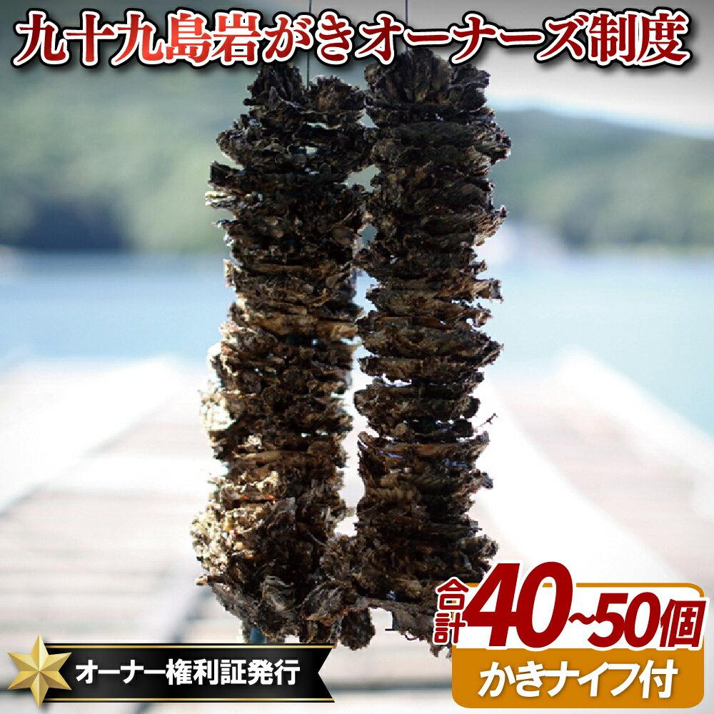 【ふるさと納税】九十九島岩がきオーナーズ制度