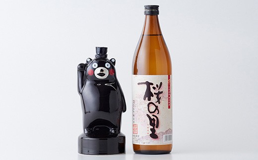 球磨焼酎 くまモン陶器360ml・桜の里900ml セット お酒 酒 米焼酎 焼酎 アルコール お取り寄せ くまモン