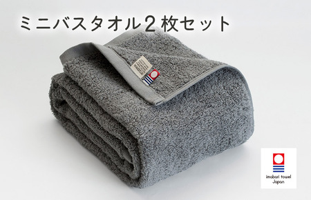 （今治タオルブランド認定）今治ベーシックタオル　ミニバスタオル　2枚セット（グレー） [I002120MBT2GY]