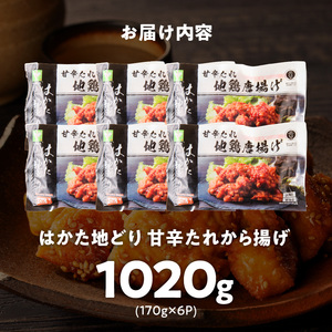 はかた地どり　甘辛たれから揚げ1020g_Ax129