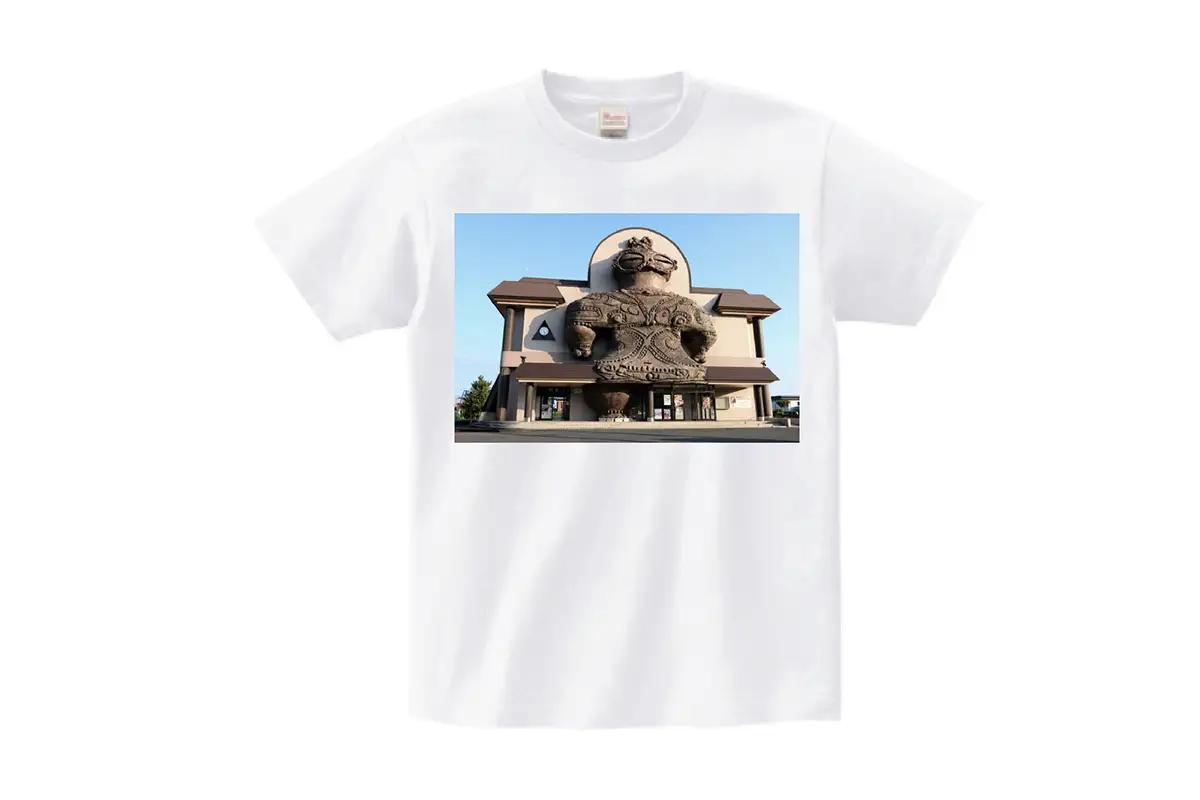 木造駅オリジナルTシャツ(ホワイト／Mサイズ) [1037]
