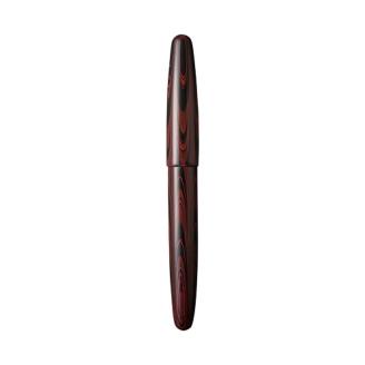 夢万年筆 誠エボナイト マーブルレッド 中字 （M）