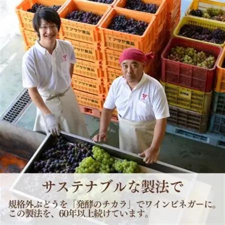 山梨産ぶどう100%の熟成ビネガーの、そのまま飲める「ビネガーソーダシャインマスカット24本セット」【1658353】
