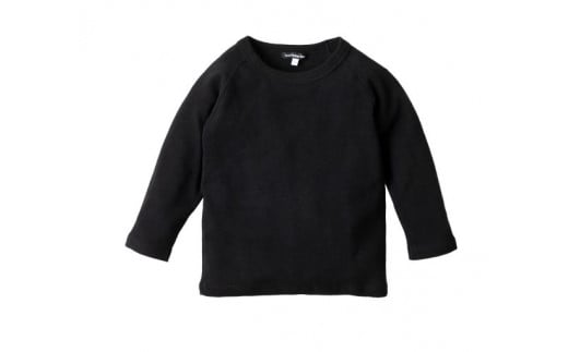 キッズ ９分袖Tシャツ①　善通寺ブラック　120サイズ