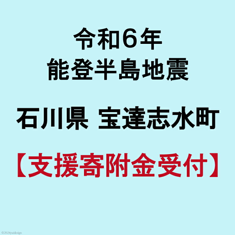 【ふるさと納税】令和6年 能登半島地震 支援寄附金 2,000円 返礼品なし [石川県 宝達志水町 38600742] 災害支援 被災地支援