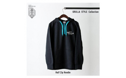 ハーフジップフードパーカー XLサイズ いわてグルージャ盛岡 1着 パーカー フーディー スウェット トップス 服 秋冬 サッカー Jリーグ クラブチーム サポーター 応援 観戦 グッズ スポーツ ファッション カジュアル 岩手県 盛岡市 東北 岩手 盛岡 株式会社いわてアスリートクラブ