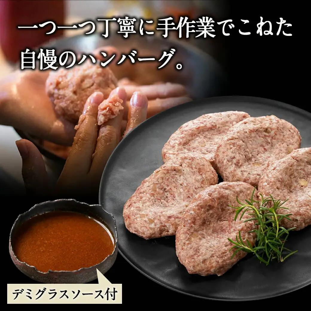 宮崎牛100％使用の生ハンバーグ≪100g×5個≫〔AO-7702〕_(都城市) 都城産 宮崎牛 生ハンバーグ デミグラスソース 焼肉のさこまオリジナル 手作り生ハンバーグ 子供 ご年配の方まで♪ 