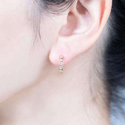 ふるさと納税 甲府市 【ジュエリーの街、山梨県甲府市】ダイヤ0.34ct K18ピアリング　LE346Y |  | 03