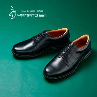 ふるさと納税 大和郡山市 ヤマトイズム 25.0cm ブラック 牛革 ビジネスシューズ 紳士靴 YAP1001