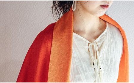 ストール CLEMATIS リバーシブル和紙ストール ( 折り返しポケット・レッド ) レディース | 大判 ストール リバーシブル 和紙 おしゃれ シンプル マフラー 春夏 春 夏 新潟県 五泉市 