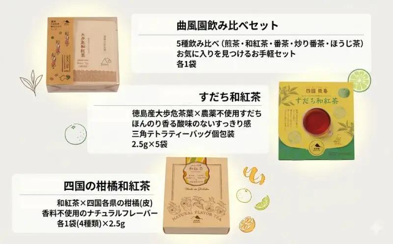 【詰め合わせ】 お酒 5種類 お茶 12種類 飲み比べ 日本酒 梅酒 茶葉 【 飲み比べ 】