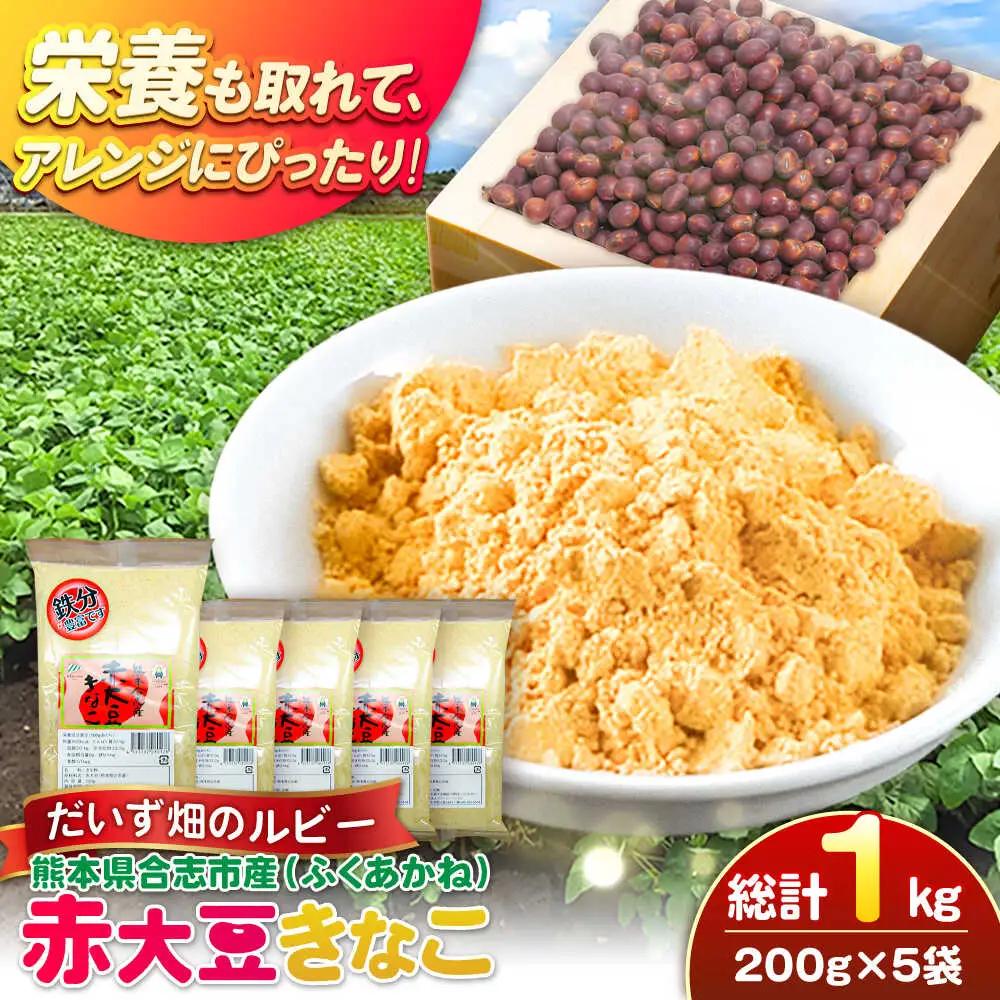 熊本県産　赤大豆きなこ　200g×5袋 きなこ[AYAB052]