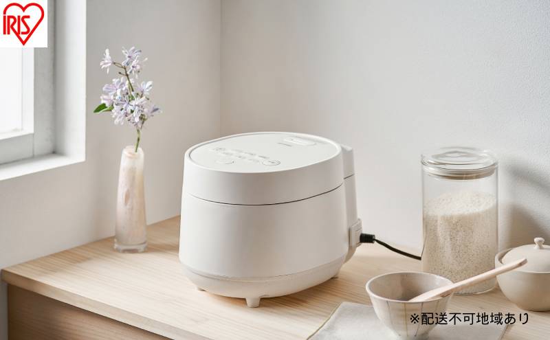 ジャー炊飯器 3合 RC-MGB30-W ホワイト 炊飯器 3合 一人暮らし用 3合炊き アイリスオーヤマ マイコン おしゃれ 銘柄炊き 50種 自動調理 30種 低温 ヘルシーメニュー 早炊き 低糖質 食物繊維 冷凍ごはん 炊飯ジャー