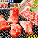 【ふるさと納税】鳥取和牛 赤身＆霜降り焼肉用切り落とし 300g 株式会社 やまのおかげ屋《90日以内に出荷予定(土日祝除く)》鳥取県 八頭町 和牛 牛肉 牛 やきにく 送料無料