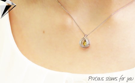 ナチュラルイエローダイヤモンド トゥインクルストーンペンダント プラチナ ツユ ネックレス トゥインクルストーンダイヤモンド ジュエリー アクセサリー 宝石 レディース プレゼント ジュエリー アクセ