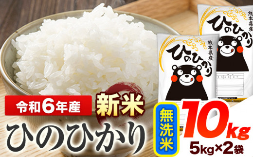 令和6年産 新米 早期先行予約受付中 ひのひかり 無洗米 10kg 《11月‐12月より出荷予定》 熊本県産 無洗米 精米 ひの 送料無料 熊本県 山江村