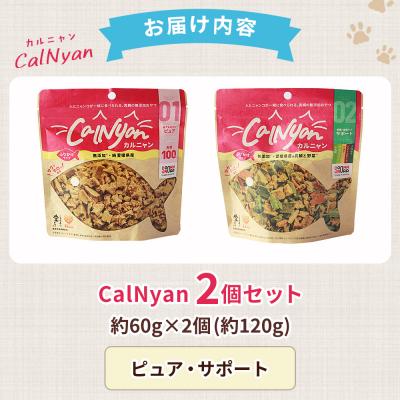 ふるさと納税 西予市 CalNyan(カルニャン)2個> 国産 詰合わせ 1袋約60g  猫 ペット |  | 01