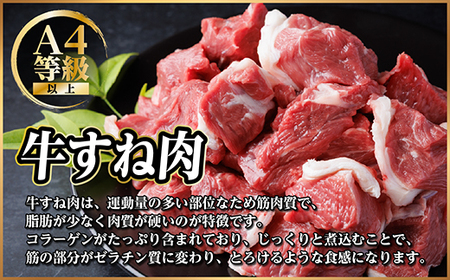 レビューキャンペーン実施中!飛騨牛 厳選牛すね肉 角切り 1.5kg(500g×3)A4～A5訳あり【配送不可地域：離島】【1649911】