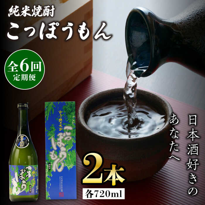 【ふるさと納税】【全6回定期便】純米焼酎 こっぽうもん 25度 720ml 2本セット《対馬市》【株式会社サイキ】対馬 酒 贈り物 米焼酎 プレゼント 焼酎[WAX026] 87000 87000円