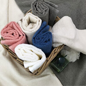 ＜バスタオル3枚組＞オーガニックコットンバスタオル(60×120cm) 彩りGY