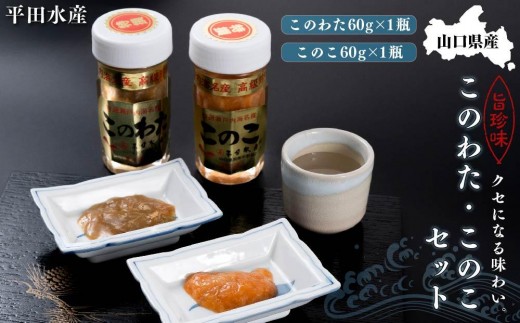 【ギフト用】[日本三大珍味]山口県産このわたこのこセット
