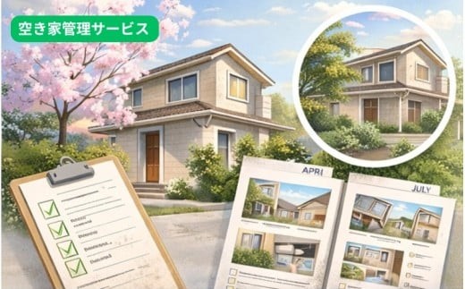 
                  空き家管理サービス 1回 / 実家 空き家 管理 遠方 相続 見回り 写真報告 豊中市 
                