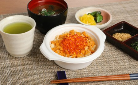 【電子レンジで温めるだけ！簡単！】プチ贅沢な海の幸ごはん！「冷凍特製うにめし（6食）」