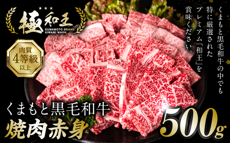 極和王シリーズ くまもと黒毛和牛 焼肉モモウデ 500g 熊本県産 牛肉