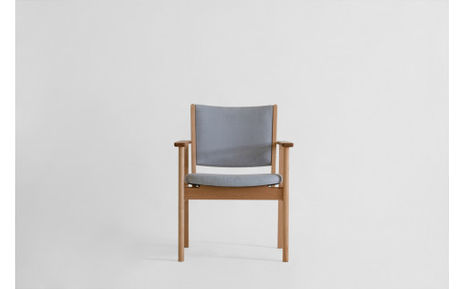 LIM Living Chair リムリビングチェア（ミズナラ）布座：グレー